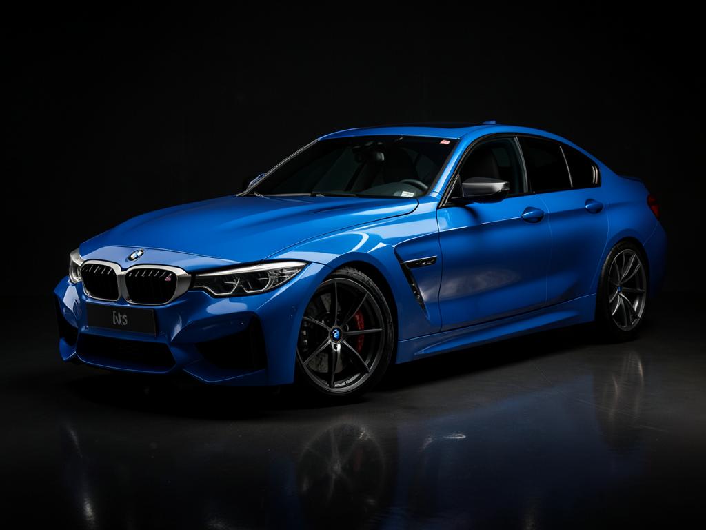 Blue BMW M4 with corrected and coated paintwork