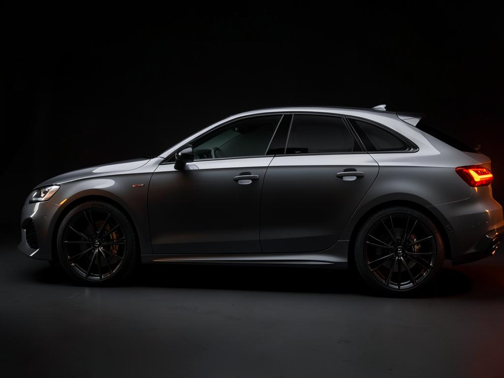 Grey Audi RS7 with mirror gloss finish after paint correction